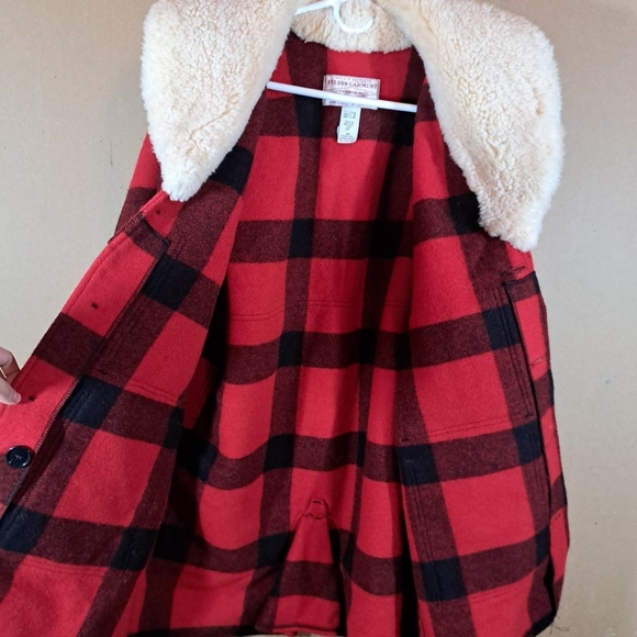 Vintage Filson Mackinaw Wool Shearling Packer Coat Size 46 Made in USA - Picture 3 of 8